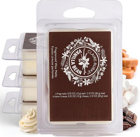 Claire Burke Scented Wax Melts, Wild Cotton Clean Scent, 24 Wax Melt Cubes - 4 Pack in Kuwait