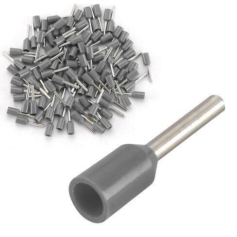 Baomain AWG 20/0.75mm² Wire Copper Crimp Connector Insulated Ferrule Pin Cord End Terminal E7512 Gray Pack of 1000 in Saudi Arabia