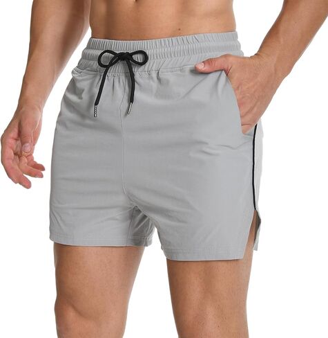 MAIKANONG Men Running Shorts 5-inch Athletic Workout Shorts Quick Dry Gym Shorts with Pockets in Saudi Arabia