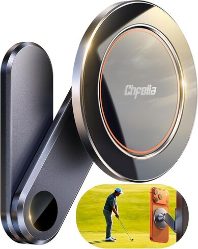 Chfeila Magnetic Golf Cart Phone Holder [One Hand 360° Adjustable & 36X Strong Magnets] Golf Cart Phone Holder for iPhone 17-12, Golf Accessories Gifts for Men Dad Husband, Fits EZGO Yamaha Club Car in Saudi Arabia