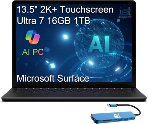 Microsoft Surface Laptop 4 Business Laptop (15" 2K+ Touchscreen, Intel Core i7-1185G7, 16GB RAM, 1TB SSD), 15.6-Hr Battery Life, Backlit Keyboard, Wi-Fi 6, Webcam, Win 11 Pro, Platinum Silver in Kuwait