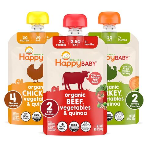 Happy Baby Stage 3 Savory Blends Variety Pack (Pack of 8) in Saudi Arabia