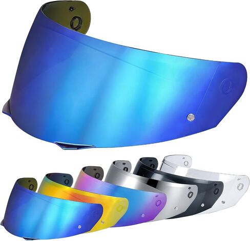 HJ-33 Visor Shield Replacement, I90 Visor Face Shield Compatible With HJ-33 Helmet Visor Accessories (Chrome Silver) in Kuwait