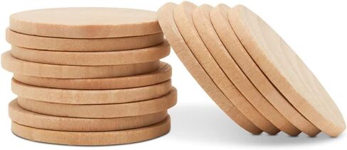 Wood Discs and Blank Tokens for Crafts 1-1/2 x 1/8 inch Wooden Coins Pack of 500 Unfinished Wood Circles by Woodpeckers in Saudi Arabia