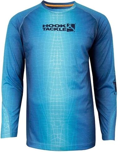 Hook & Tackle® Men's Fractal Skin | Long Sleeve | UV Sun Protection | Performance Fishing Shirt in Saudi Arabia