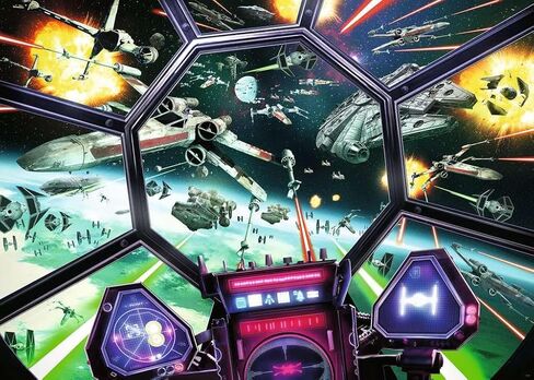 Ravensburger Star Wars: TIE Fighter Cockpit 1000 Piece Jigsaw Puzzle for Adults - 16920 - Every Piece is Unique, Softclick Technology Means Pieces Fit Together Perfectly in Saudi Arabia
