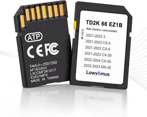 GPS Navigation SD Card TD2K-66-EZ1 Compatible with 2021-2023 3 / CX5 / CX9 / CX30, 2022-2023 MX30 / CX50, USA/CAN/MEX Maps in Kuwait