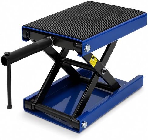 Stark USA 1,100LBS Wide Deck Motorcycle Scissor Jack Lift ATV Center Crank Hoist Dirt Bike Repair Stand Mobile Motorcycle Jack (1100LBS) in Saudi Arabia