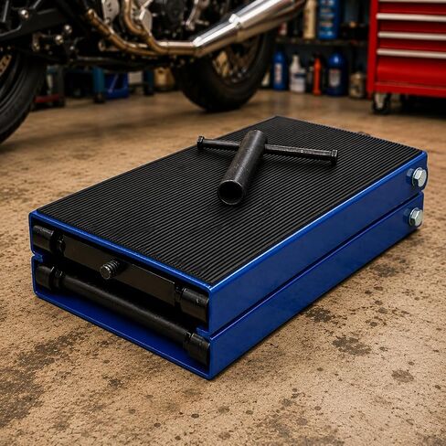 Stark USA 1,100LBS Wide Deck Motorcycle Scissor Jack Lift ATV Center Crank Hoist Dirt Bike Repair Stand Mobile Motorcycle Jack (1100LBS) in Saudi Arabia