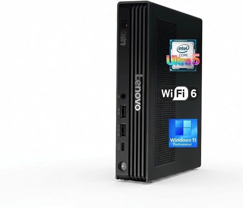 Lenovo ThinkCentre M750q Tiny PC 1L Business Desktop Computer, 12th Gen Intel 16-Core i9-12900 up to 5.1GHz, 32GB DDR4 RAM, 1TB PCIe SSD, WiFi, Bluetooth, Windows 11 Pro, Black in Saudi Arabia