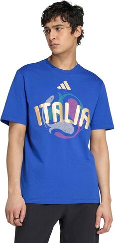 adidas Men's Italy 2026 Home Fan Jersey, Bold Blue, Large in Saudi Arabia