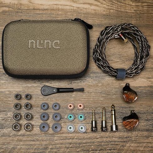 سماعات HiFiGo DUNU x Gezaudio Da Vinci IEMs 2DD+4BA، ديناميكية مزدوجة و4 برامج تشغيل متوازنة، سماعات أذن هجينة داخل الأذن HiFi مع تردد متقاطع بخمسة اتجاهات (Da Vinci) in Kuwait