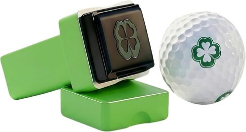Lucky Clover Golf Ball Stamp, Golf Ball Marker Stamp, Reusable Self-Inking Golf Ball Stamper to Identify Golf Balls, Ideal Gift for Golfers Dads Men Women Retirement in Saudi Arabia