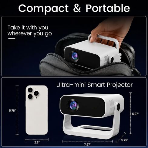 Projector for Bedroom Built-in Music and Auto Timing Multiple Lighting Effects to Choose from Home Theater Gifts for Children Party Campsites-11 in Saudi Arabia