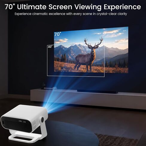 Projector for Bedroom Built-in Music and Auto Timing Multiple Lighting Effects to Choose from Home Theater Gifts for Children Party Campsites-11 in Saudi Arabia