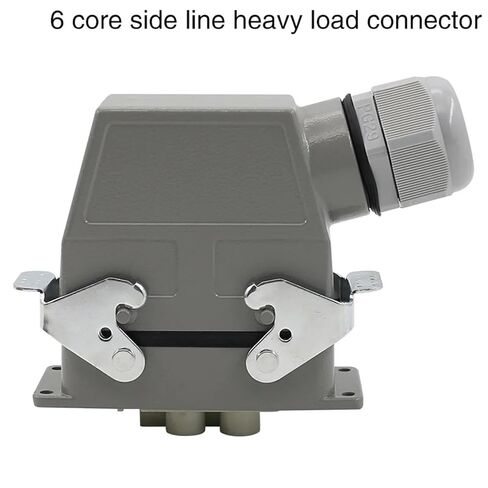 Rectangular Heavy Duty Connector HDC-HD-4/2 6 Core Pins Waterproof Industrial Tool Socket 80A+16A 500V(Top line) in Saudi Arabia