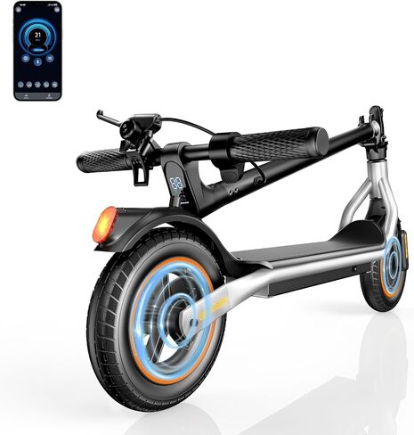 Electric Scooter for Adults, Top 21 MPH Folding E Scooter for Teen, 500W Peak Motor Max 21 Miles Long-Rang 8.5" Tires with APP Control, Lightweight Foldable in Saudi Arabia