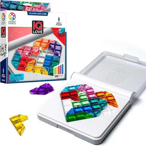 Smart Games - IQ Love, Puzzle Game with 120 Challenges, 2 Playing Modes, 7+ Years in Saudi Arabia