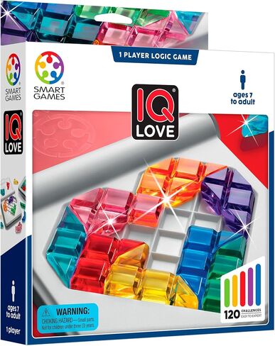 Smart Games - IQ Love, Puzzle Game with 120 Challenges, 2 Playing Modes, 7+ Years in Saudi Arabia