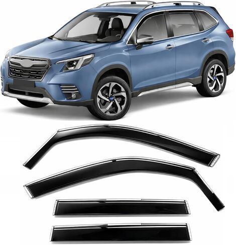 2019-2024 in-Channel Side Window Visor Deflectors for Subaru Forester SK Premium Sport Limited Touring Smoke Tinted Rain Guards 2020 2021 2022 2023 in Kuwait
