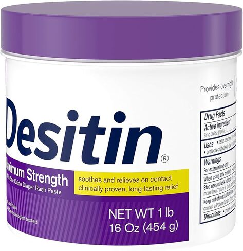 Desitin Maximum Strength Baby Diaper Rash Cream with 40% Zinc Oxide for diaper rash Relief & Prevention, 16 oz in Saudi Arabia