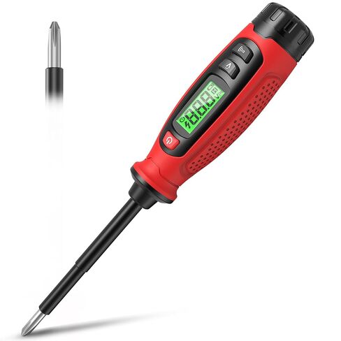 KAIWEETS 2-in-1 Voltage Tester Screwdriver, 3–500V AC Contact Voltage Measurement & Non-Contact Detector Pen, Phillips Head, LCD Display, Live Wire Finder, Continuity Test for Outlet & Circuit, KTS01 in Saudi Arabia
