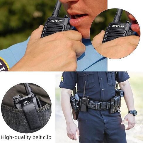 Retevis RT47 Waterproof Walkie Talkie,2 Way Radio Long Range,Lightweight,Rechargeable,Portable Two Way Radio for Camping Fishing (Black,2 Pack) in Saudi Arabia