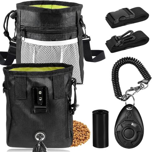 JIURUN Dog Treat Bag - Dog Training Treat Bag, Treat pouchs for Pet Training with Dog Treat Bag, Dog Training Clicker, Collapsible Dog Bowl, 2 Dog Poop Bag in Saudi Arabia