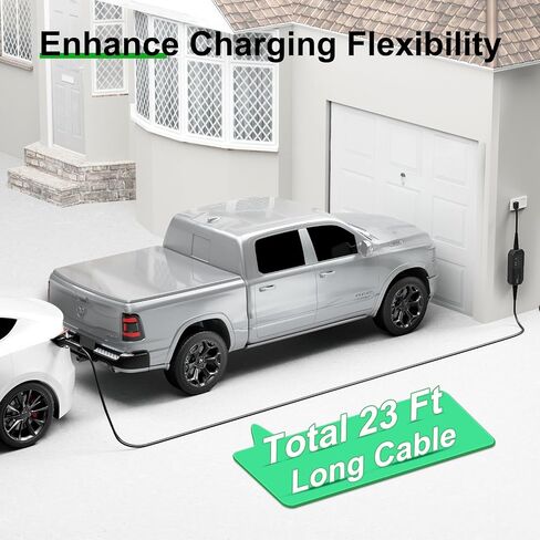 16 Amps Level 1 Tesla Charger, NEMA 5-15 Plug, Portable Electric Car Charger with a 23.5-foot Cable, Compatible with Tesla Models X/Y/3/S and Cybertruck in Saudi Arabia