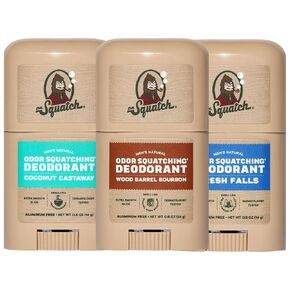 Dr. Squatch Natural Men’s Deodorant – Aluminum Free Natural Deodorant Men with Charcoal & Postbiotics for 72-Hour Odor Protection – Fresh Falls, 2.65oz Stick in Kuwait