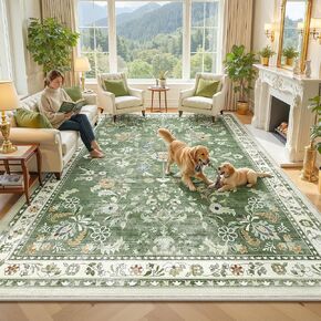 Yamaziot Washable Runner Rug 2x8 – Non Slip Boho Floral Hallway Runner Rug with Rubber Backing, Low Pile Faux Wool Distressed Carpet for Kitchen, Laundry, Bedroom, Entrance, Mottled Black/Navy in Saudi Arabia