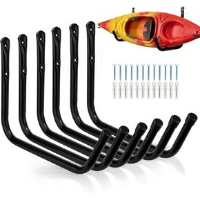 Kayak Storage Utility Rack, Heavy Duty Garage Hangers, Wall Mount or Dock Hanging Hooks for Canoe,Paddle Board,Surfboard,Snow Board,Ladder in Saudi Arabia