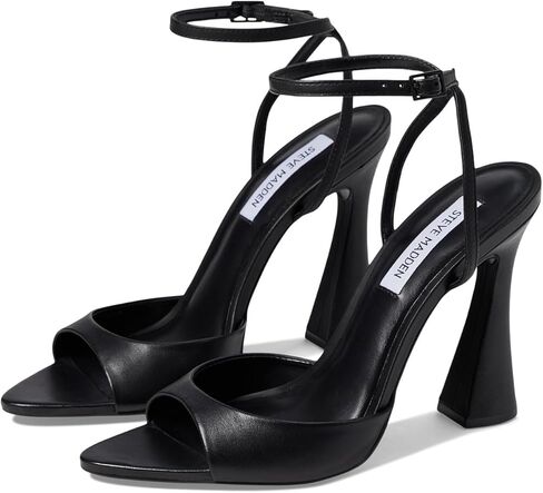 صندل بيكي بكعب نسائي من Steve Madden، عنابي حاصل على براءة اختراع، 8 in Kuwait