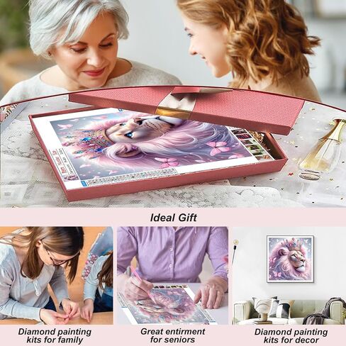 FHBUBPUP Cow Diamond Painting Kits for Adults, Flower Diamond Art Kits for Beginners, 5D DIY Full Drill Round Diamond Dot Gem Art, Craft Gift Suitable for Home Wall Decoration 12×12Inch in Saudi Arabia