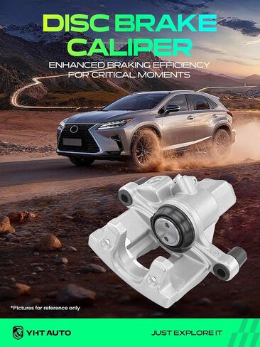 YHTAUTO Rear Passenger Side Disc Brake Calipers without Bracket Replacement for Escape 2013-2016, Mazda 3 2009-2013, Focus 2012-2018, C-Max 2013-2018, Transit Connect 2014-2018, Caliper Assembly in Saudi Arabia