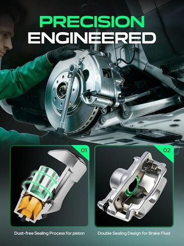 YHTAUTO Rear Passenger Side Disc Brake Calipers without Bracket Replacement for Escape 2013-2016, Mazda 3 2009-2013, Focus 2012-2018, C-Max 2013-2018, Transit Connect 2014-2018, Caliper Assembly in Saudi Arabia