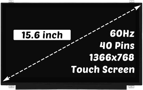 Replacement for Dell Inspiron 15 5543 5555 5565 LCD Screen 5570 7548 5545 5547 5548 1366X768 15.6 inch 40 Pins 60Hz LED Display Digitizer Panel (for Touch Screen Only) in Saudi Arabia