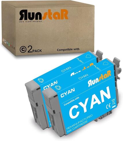 Run Star Reductured T098 T099 Light Cyan Ink Cartridge Presentive for Epson 98 99 use with Epson Artisan 700 710 730 800 810 835 837 Printer (2 Light Cyan) in Kuwait