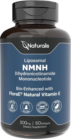 NMNH (Dihydronicotinamide Mononucleotide) 300mg Per Serving - May Better Enhance NAD+ Levels & Support - Nano Emulsified in MCT Oil for Better Absorption - 60 Softgels in Saudi Arabia