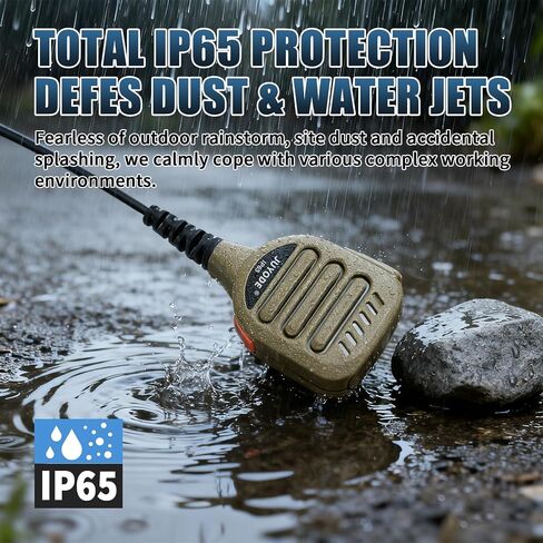 Waterproof Radio Speaker Mic Walkie Talkie Shoulder Handheld Microphone with PTT for XPR3000 XPR3000e XPR3300 XPR3300e XPR3500 XPR3500e Tan Color (XPR-01) in Saudi Arabia