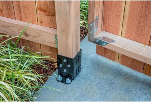 Simpson Strong-Tie FPBB44 E-Z Base Black Powder-Coated Post Base for 4x4 in Saudi Arabia