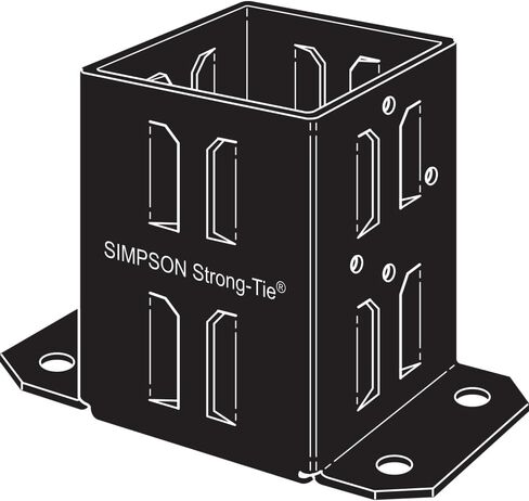 Simpson Strong-Tie FPBB44 E-Z Base Black Powder-Coated Post Base for 4x4 in Saudi Arabia