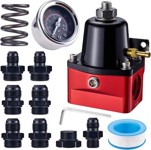 EVIL ENERGY Fuel Pressure Regulator 6AN EFI Bypass Return Adjustable (20-75PSI, 75-120PSI) in Kuwait