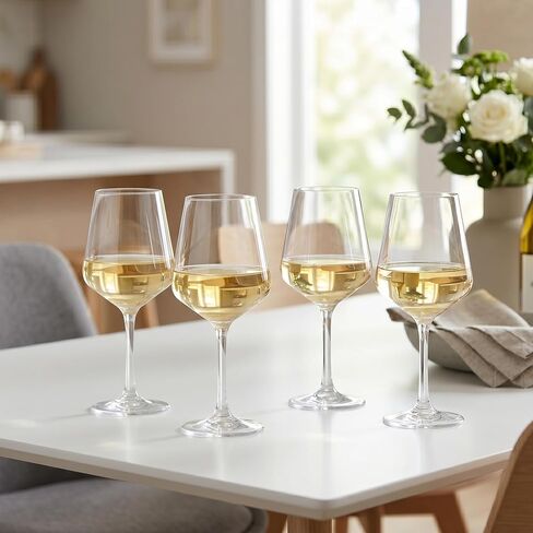 Amazing Abby - Sasha - 14-Ounce Unbreakable Tritan Wine Glasses (Set of 6), Plastic Wine Glasses, Reusable, BPA-Free, Dishwasher-Safe, Perfect for Poolside, Outdoors, Camping, and More in Saudi Arabia