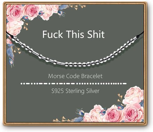 ASELFAD Morse Code Bracelets for Women, Funny Birthday Gifts, Best Friend Friendship Gifts in Saudi Arabia