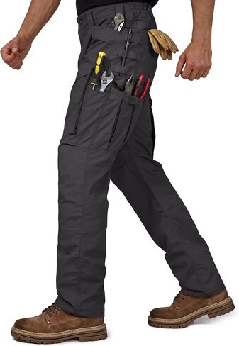 FREE SOLDIER Men's Cargo Pants,Tactical Pants for Men Stretch,Durable Ripstop EDC Work Pants for Hiking in Kuwait