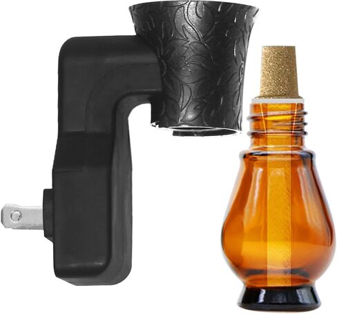 قابس فارغ في معطر الهواء، موزع زيوت على الحائط مستقطب لرائحة المنزل المميزة من الزيوت العطرية الطبيعية، EO+ماء، إعادة تعبئة العطر (4 مجموعات بيضاء) in Kuwait