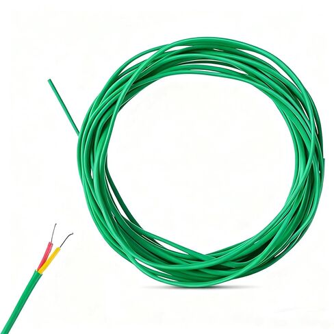 K-Type Thermocouple Wire AWG 24 Solid High Temp Braided PVC Insulation (Up to 1370°C/2500°F) - 10 Yard Roll (9M) (177in/4.5m) in Saudi Arabia