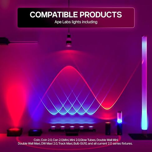 Ape Labs Connect Dongle for Wireless DMX & iOS & Android Smart App Control in Events & Clubs - 50 hr Battery Powered IP65 Rated All Fixtures Controller with KNX for Smart Device integration - Set of 1 in Saudi Arabia