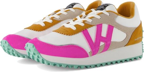 Vintage Havnaa Women's Cosmic Sneaker, Mustard/Neon Pink, 11 in Saudi Arabia